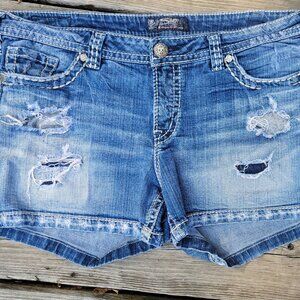 SILVER AIKO SHORTS 16